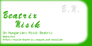 beatrix misik business card
